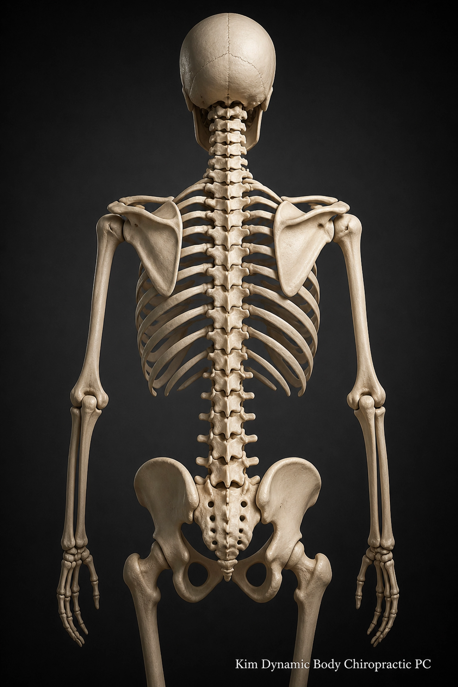 Image showing a straight spine and proper spinal alignment